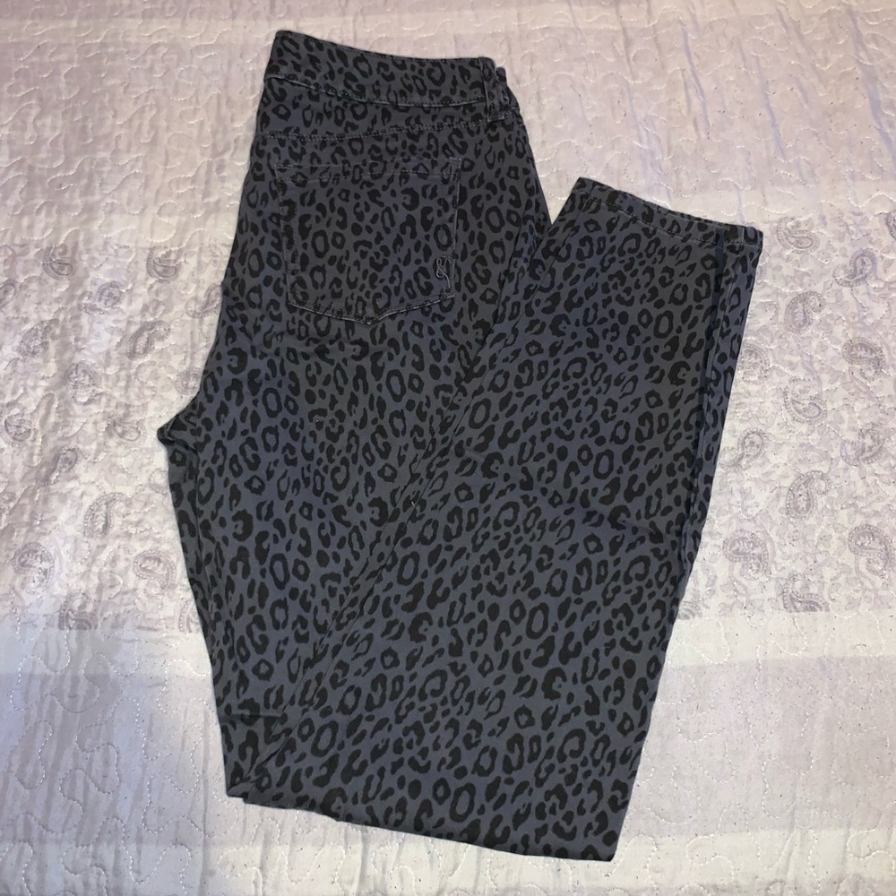 Animal Print Denim Jeans